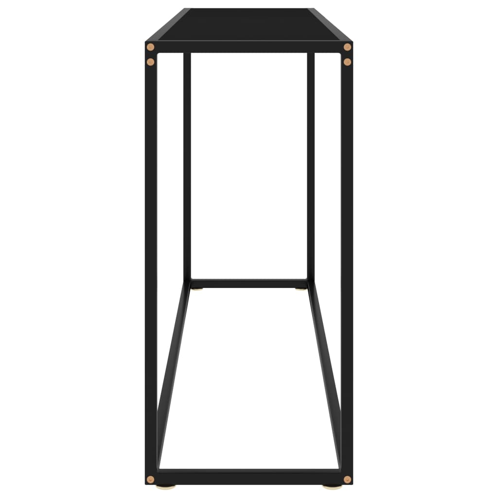 Konsolentisch Schwarz 120x35x75 cm Hartglas