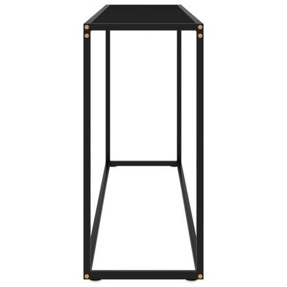 Konsolentisch Schwarz 120x35x75 cm Hartglas