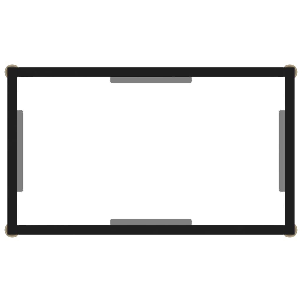 Konsolentisch Transparent 60x35x75 cm Hartglas