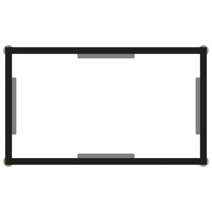 Konsolentisch Transparent 60x35x75 cm Hartglas