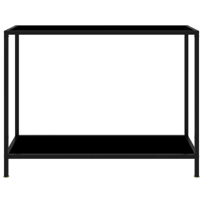 Konsolentisch Schwarz 100x35x75 cm Hartglas