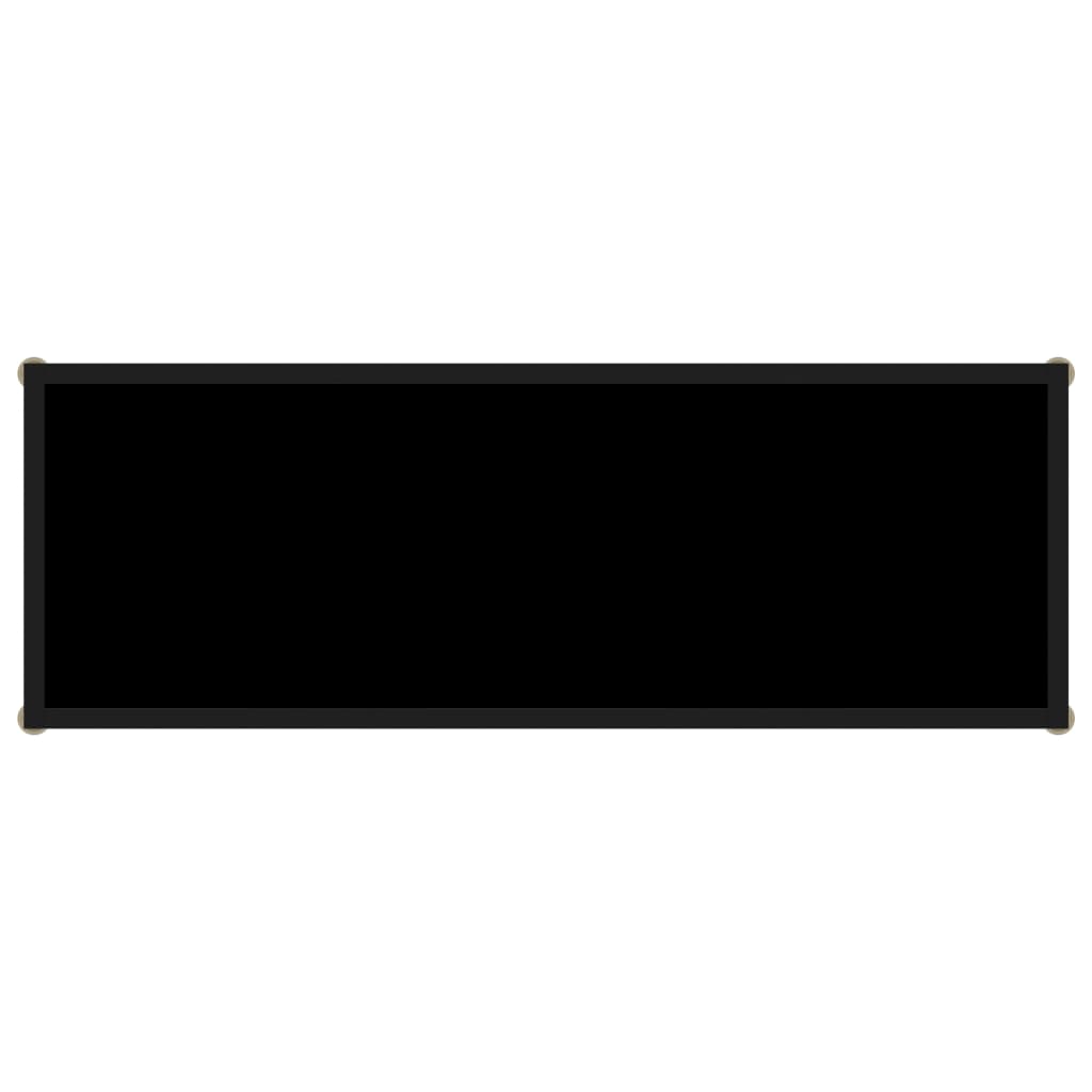 Konsolentisch Schwarz 100x35x75 cm Hartglas