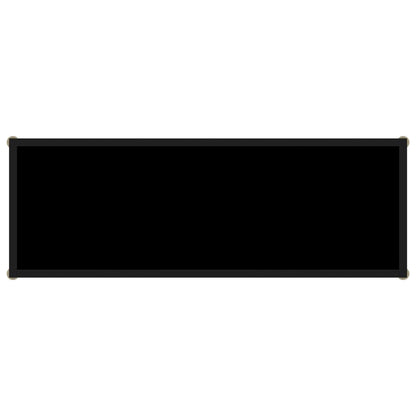 Konsolentisch Schwarz 100x35x75 cm Hartglas