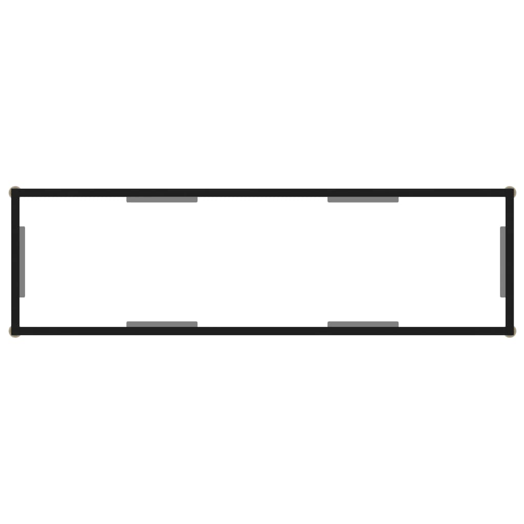 Konsolentisch Transparent 120x35x75 cm Hartglas