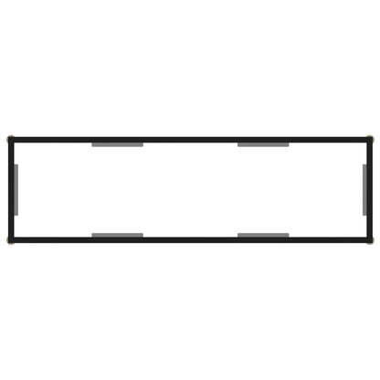 Konsolentisch Transparent 120x35x75 cm Hartglas