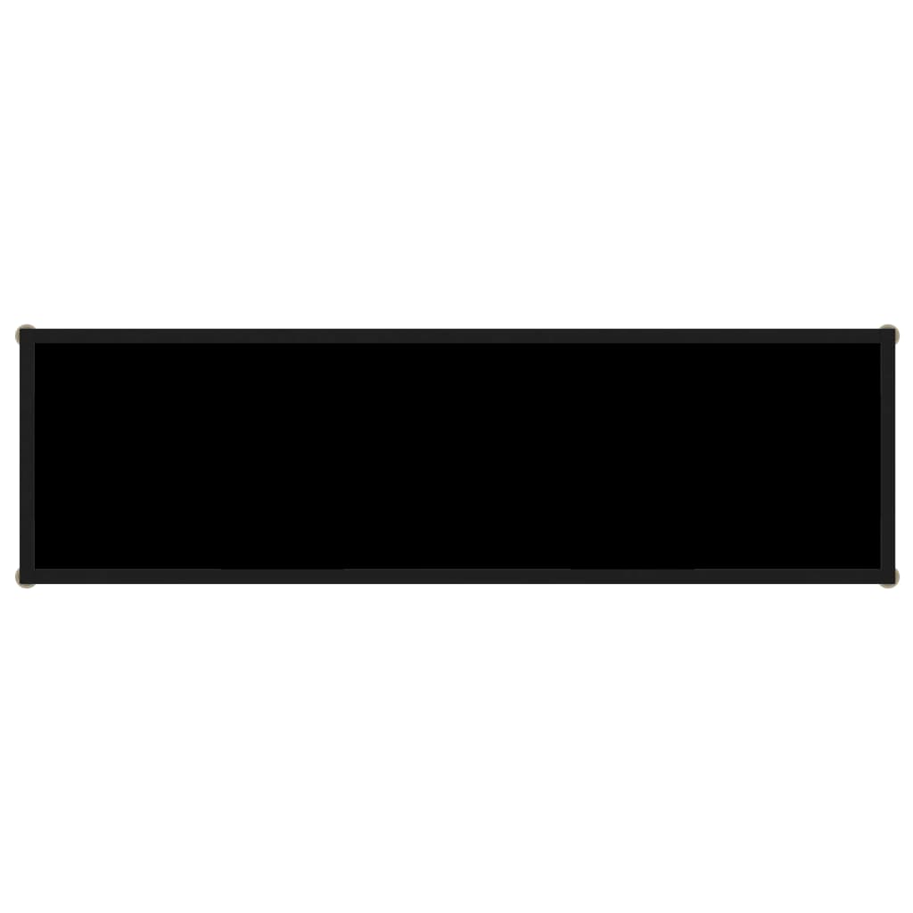 Konsolentisch Schwarz 120x35x75 cm Hartglas