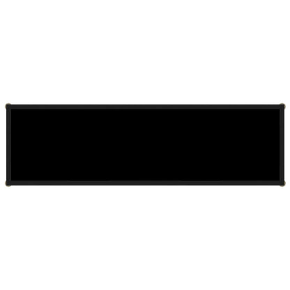 Konsolentisch Schwarz 120x35x75 cm Hartglas