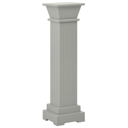 Klassischer Säulen-Pflanzenständer Grau 17x17x66 cm MDF