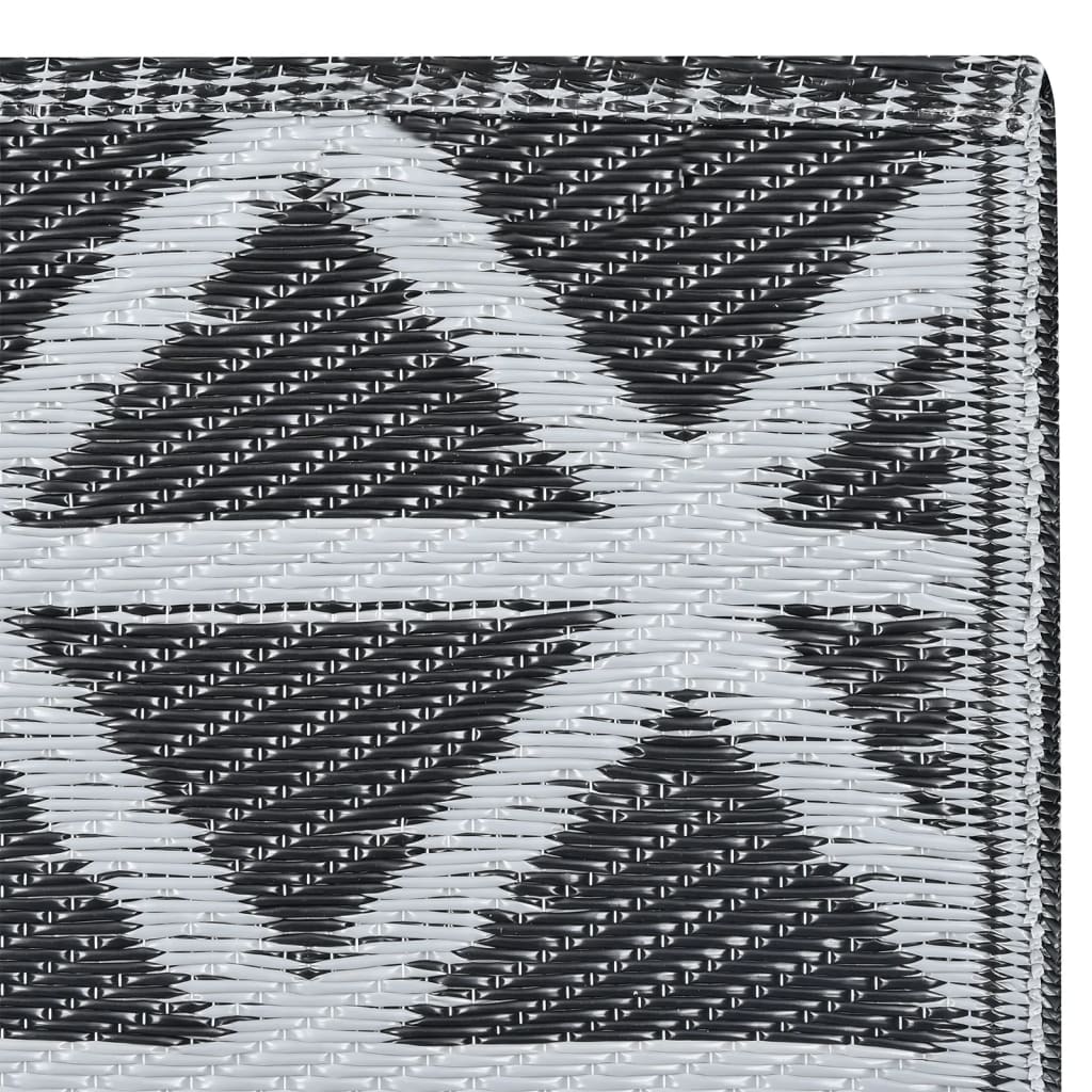 Outdoor-Teppich ARAKIL Schwarz 80x150 cm PP