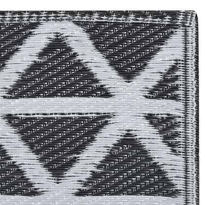 Outdoor-Teppich ARAKIL Schwarz 80x150 cm PP