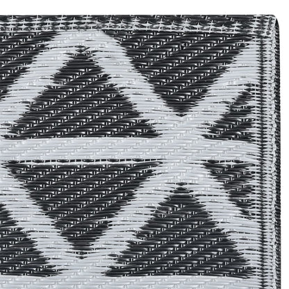 Outdoor-Teppich ARAKIL Schwarz 190x290 cm PP