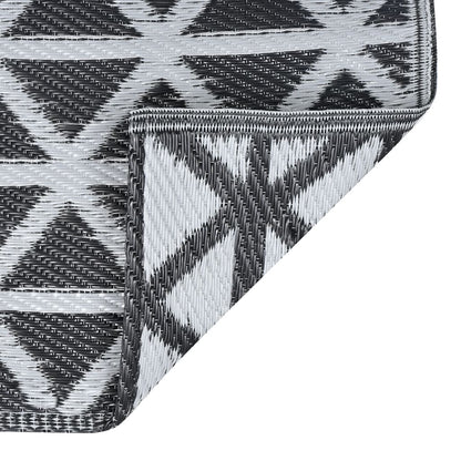 Outdoor-Teppich ARAKIL Schwarz 190x290 cm PP