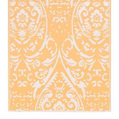 Outdoor-Teppich ARAKIL Orange und Weiß 190x290 cm PP