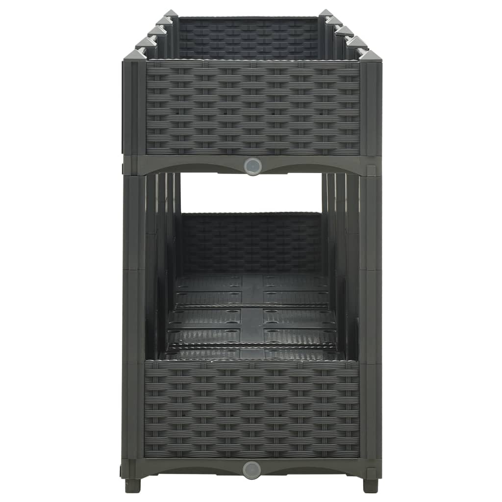 Hochbeet 160x40x71 cm Polypropylen