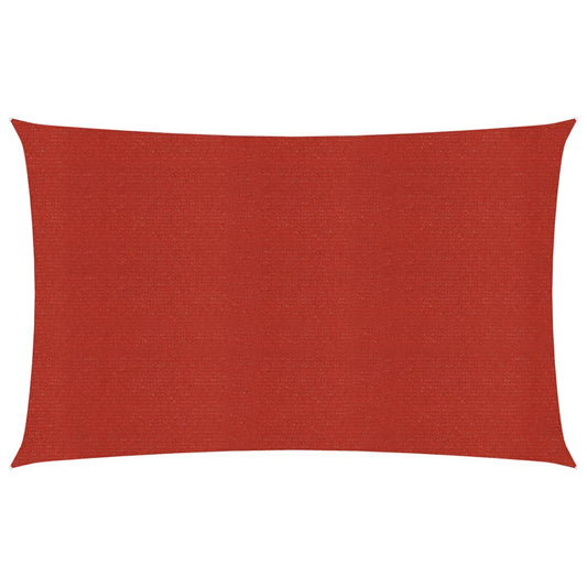 Sonnensegel 160 g/m² Rot 2x4 m HDPE