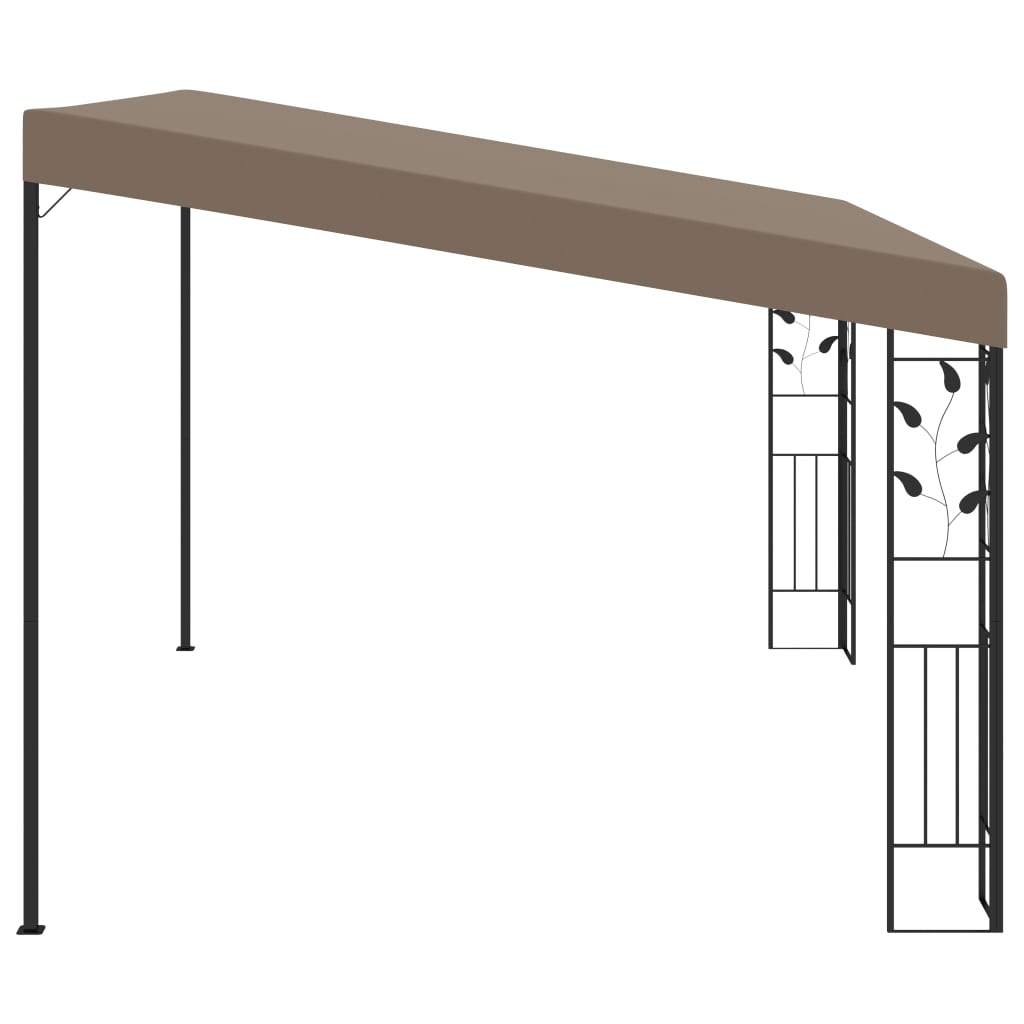 Wand-Pavillon 4x3x2,5 m Taupe