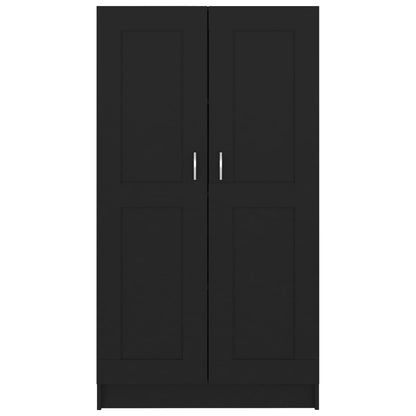 Bücherregal Schwarz 82,5x30,5x150 cm Holzwerkstoff