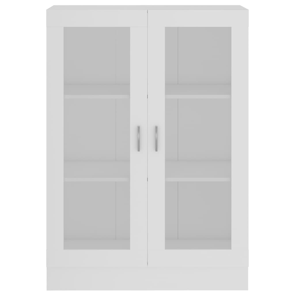 Vitrinenschrank Weiß 82,5x30,5x115 cm Holzwerkstoff