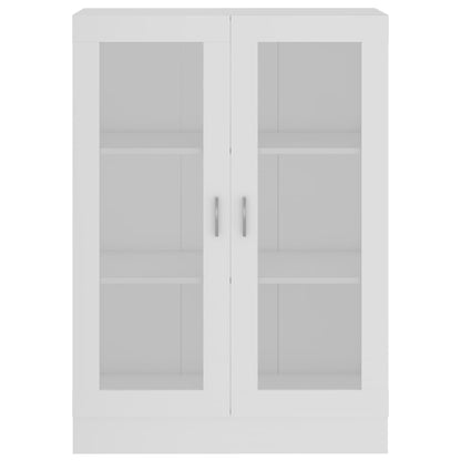 Vitrinenschrank Weiß 82,5x30,5x115 cm Holzwerkstoff