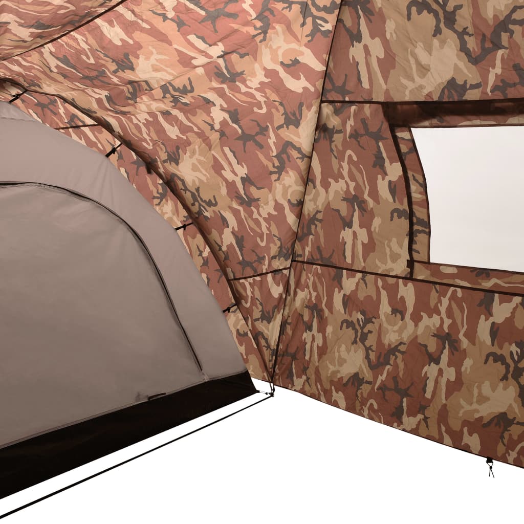 Camping-Igluzelt 650x240x190 cm 8 Personen Camouflage