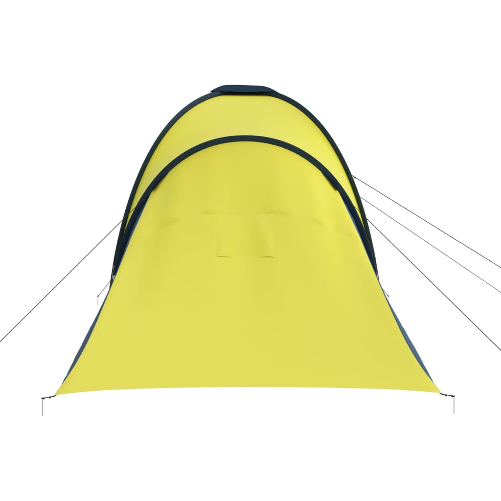 Campingzelt 6 Personen Blau und Gelb