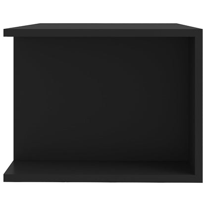 TV-Schrank mit LED-Leuchten Schwarz 90x39x30cm