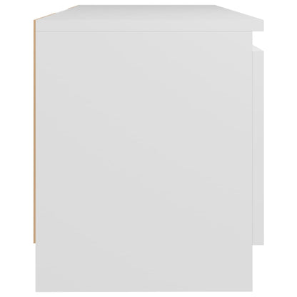 TV-Schrank mit LED-Leuchten Weiß 120x30x36 cm