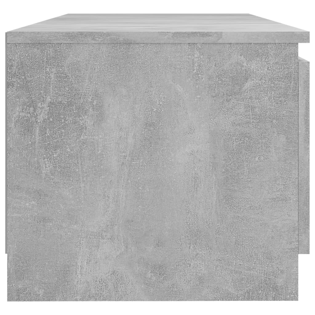 TV-Schrank mit LED-Leuchten Betongrau 140x40x36 cm