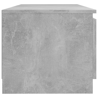 TV-Schrank mit LED-Leuchten Betongrau 140x40x36 cm