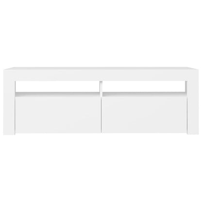 TV-Schrank mit LED-Leuchten Weiß 120x35x40 cm