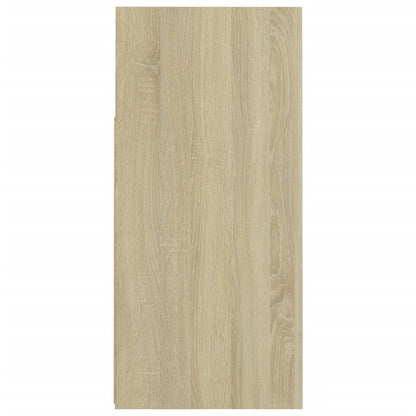 Sideboard mit LED-Leuchten Sonoma-Eiche 80x35x75 cm