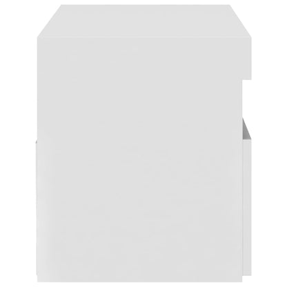 TV-Schrank mit LED-Leuchten Weiß 75x35x40 cm