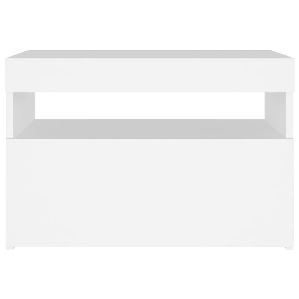 TV-Schrank mit LED-Leuchten Weiß 60x35x40 cm