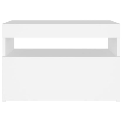 TV-Schrank mit LED-Leuchten Weiß 60x35x40 cm