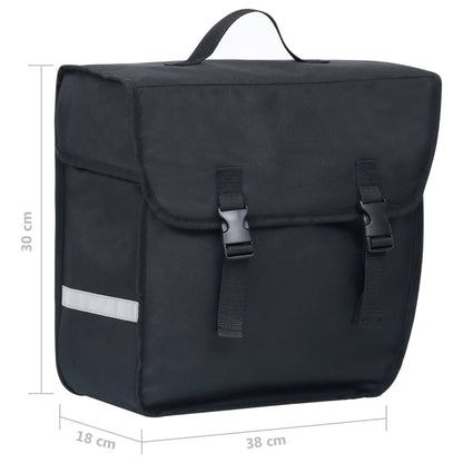 Fahrradtasche für Gepäckträger Wasserdicht 21 L Schwarz