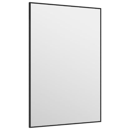 Türspiegel Schwarz 40x60 cm Glas und Aluminium