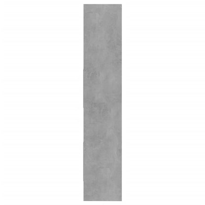 Bücherregal Betongrau 40x35x180 cm Holzwerkstoff