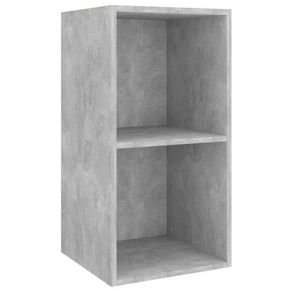 TV-Wandschrank Betongrau 37x37x72 cm Holzwerkstoff