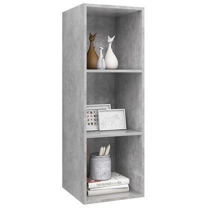 TV-Wandschrank Betongrau 37x37x107 cm Holzwerkstoff