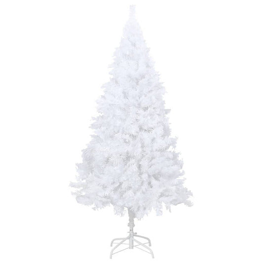 Künstlicher Weihnachtsbaum mit Dicken Zweigen Weiß 120 cm PVC