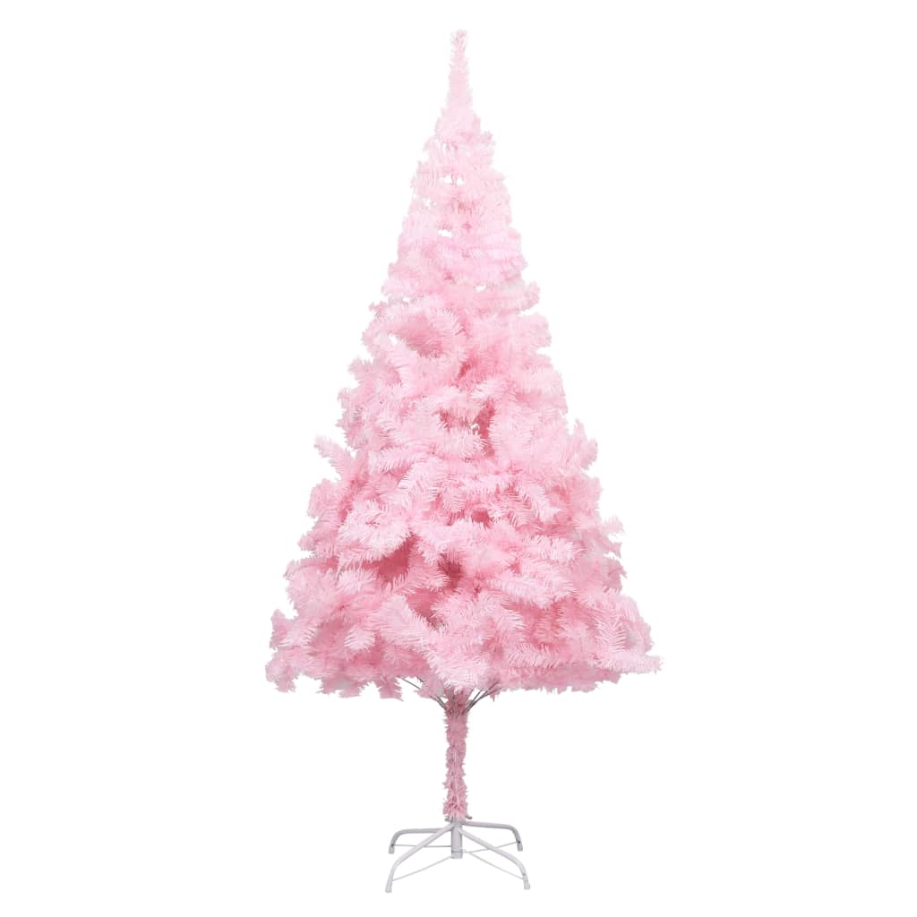 Künstlicher Weihnachtsbaum mit Ständer Rosa 240 cm PVC