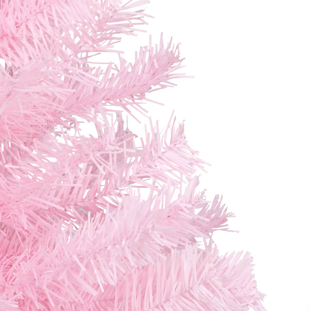 Künstlicher Weihnachtsbaum mit Ständer Rosa 240 cm PVC