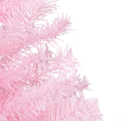 Künstlicher Weihnachtsbaum mit Ständer Rosa 240 cm PVC