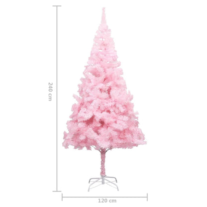 Künstlicher Weihnachtsbaum mit Ständer Rosa 240 cm PVC