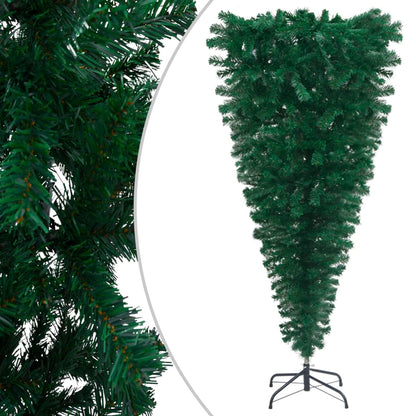 Künstlicher Weihnachtsbaum mit Ständer Umgekehrt Grün 120 cm