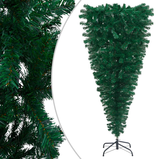 Künstlicher Weihnachtsbaum mit Ständer Umgekehrt Grün 120 cm