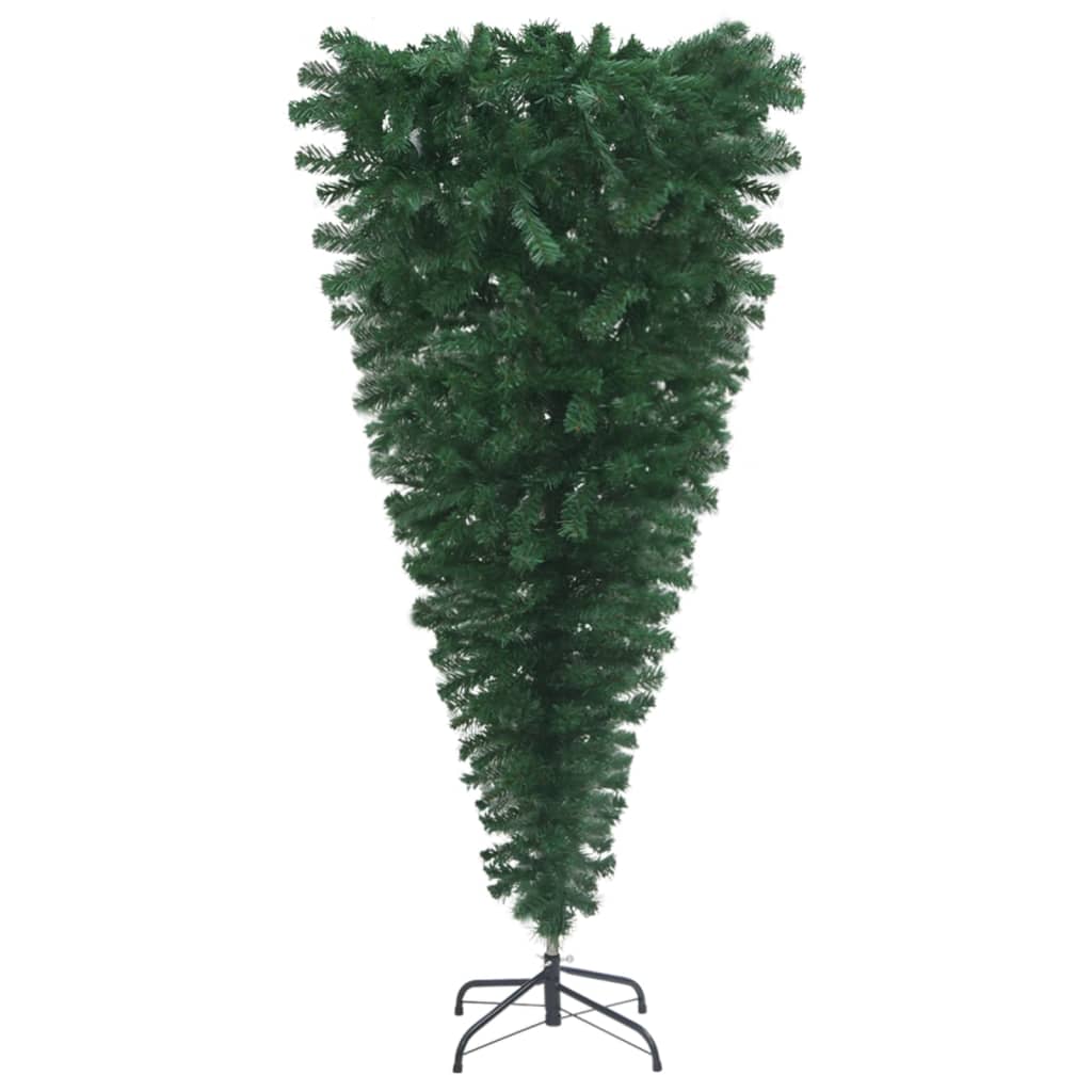 Künstlicher Weihnachtsbaum mit Ständer Umgekehrt Grün 120 cm