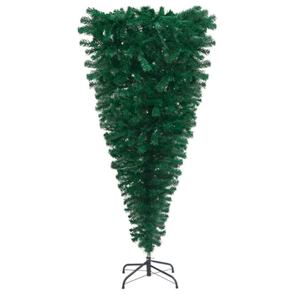 Künstlicher Weihnachtsbaum mit Ständer Umgekehrt Grün 120 cm
