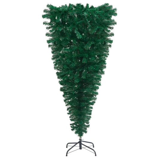 Künstlicher Weihnachtsbaum mit Ständer Umgekehrt Grün 120 cm