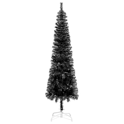 Schlanker Weihnachtsbaum Schwarz 240 cm